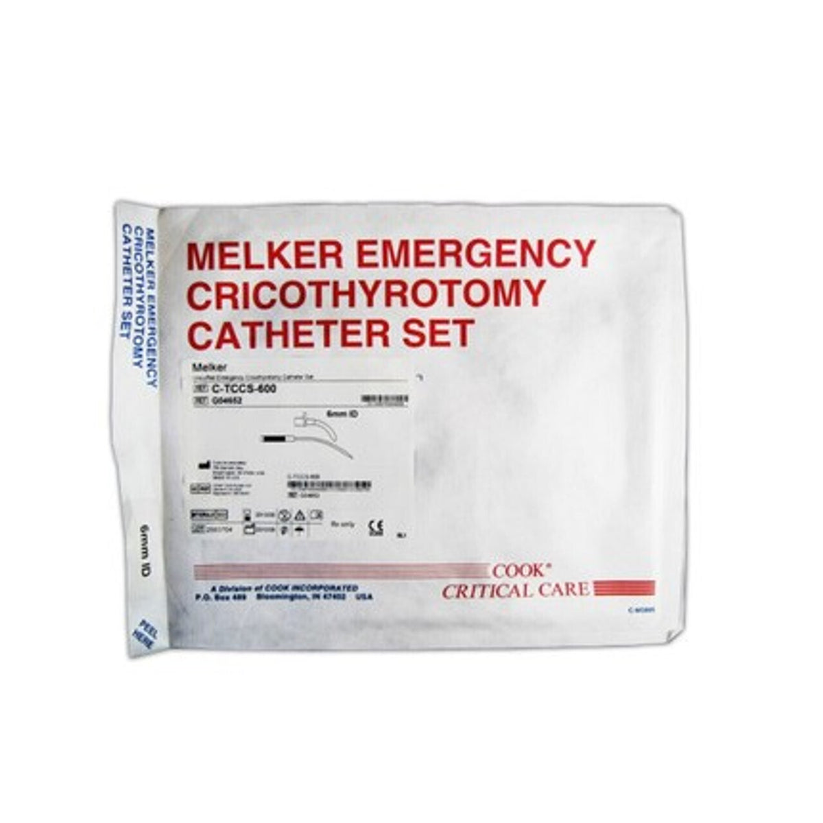 Cook Medical Emergency Cricothyrotomy Catheter Set