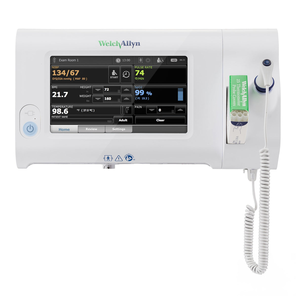 Connex Spot Monitor 71WT-B with SureBP NIBP, Nonin SPO2, SureTemp Plus