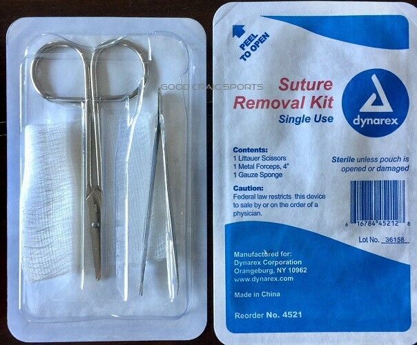 thumbnail image 2 of Set Of 4 Dental Surgical Instruments – Classic Suture & Laceration Removal Tools Kit – HTI 2 of 6