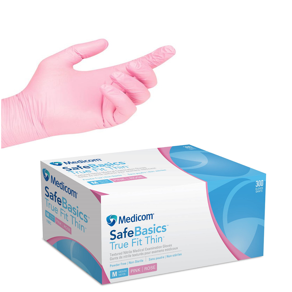 Medicom Pink Nitrile Exam Gloves Canadian Medical Supply