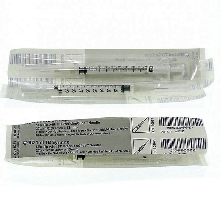 1ml x 27G x 1/2 BD PrecisionGlide TB Syringes REF 309623