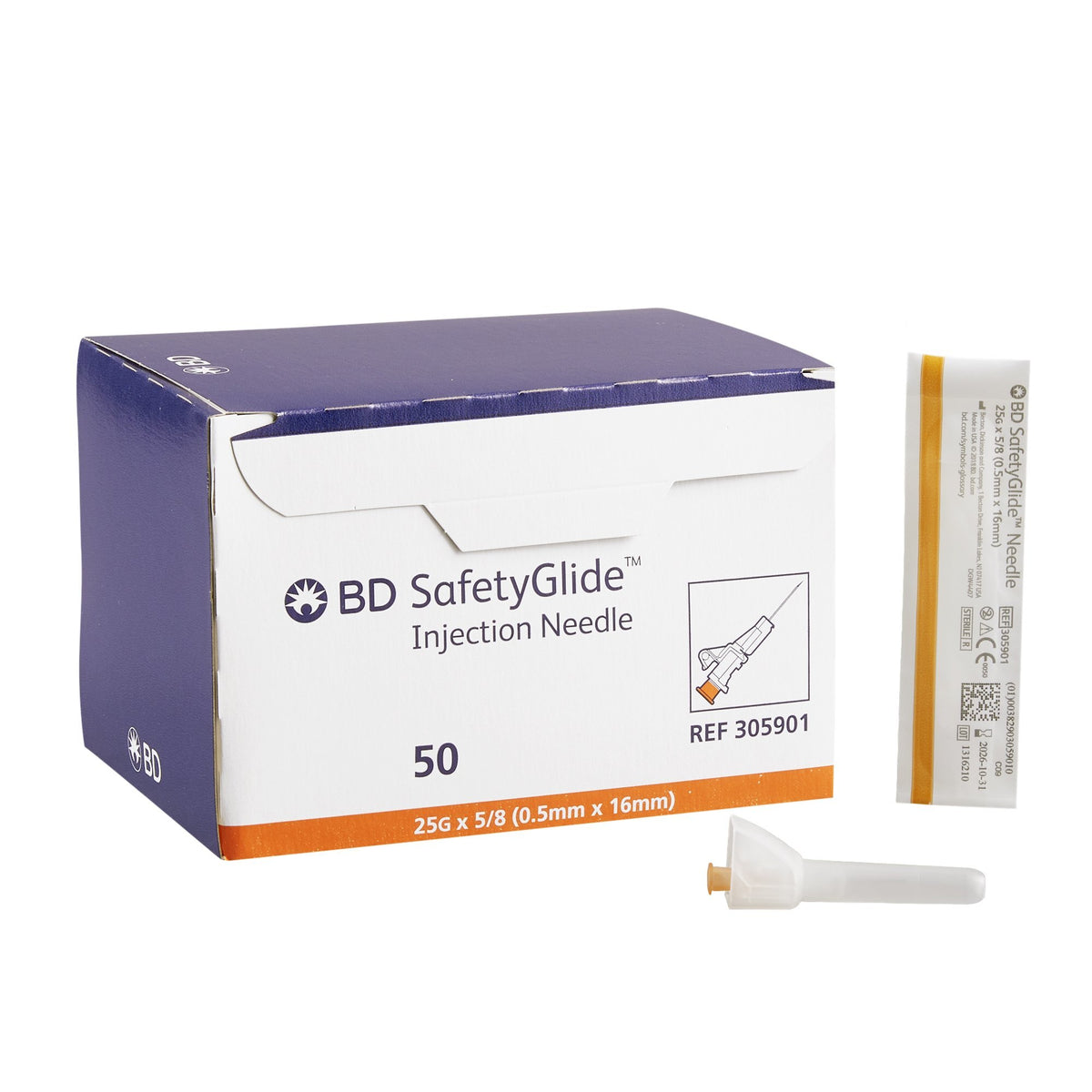 25G X 5 8 BD SafetyGlide Needle 25g-x-5-8-bd-safetyglide-needle