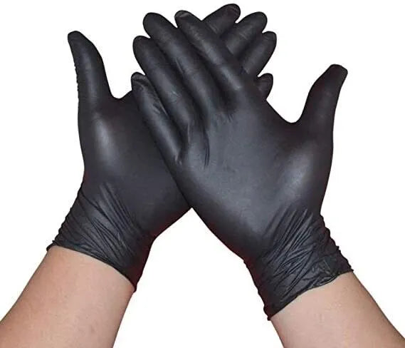 black nitrile gloves