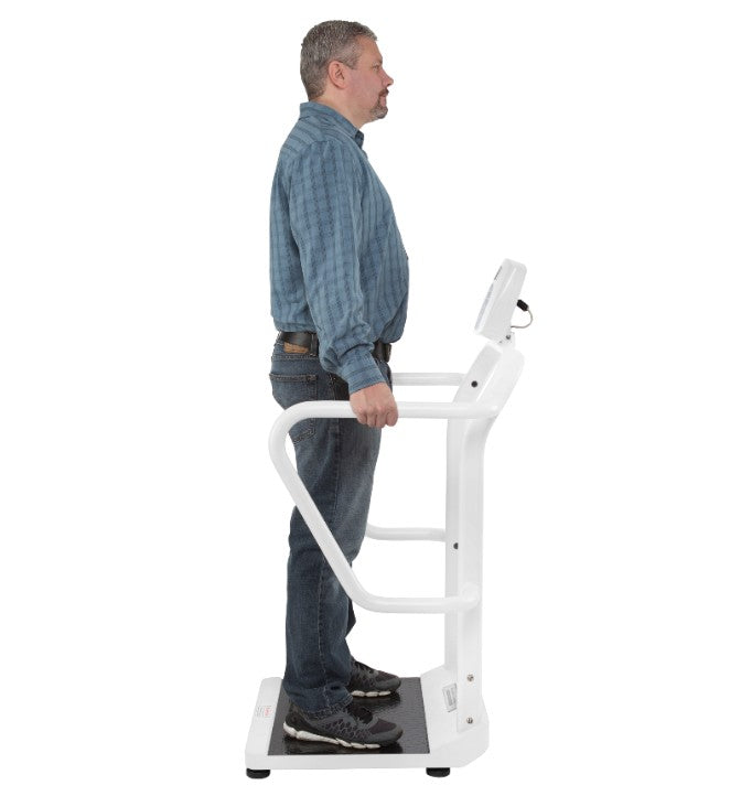 Health o meter 1100KL Bariatric Scale | 1000 lb Capacity, Extra Wide Handrails