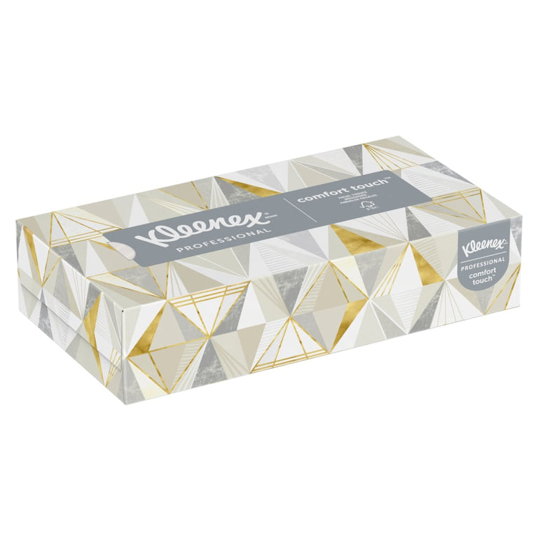 Kleenex 2-Ply Facial Tissue, 125 Sheets per Box, Case of 15 Boxes