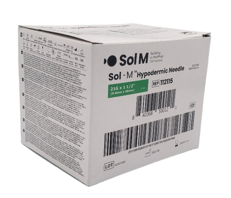 SOL-M Hypodermic Needle 21G*1 1/2