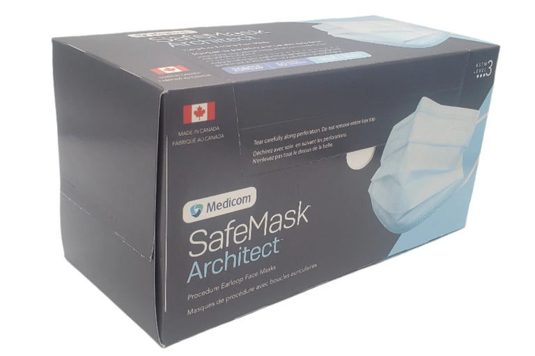 Medicom SafeMask Architect Level 3 Mask Blue-Made in Canada