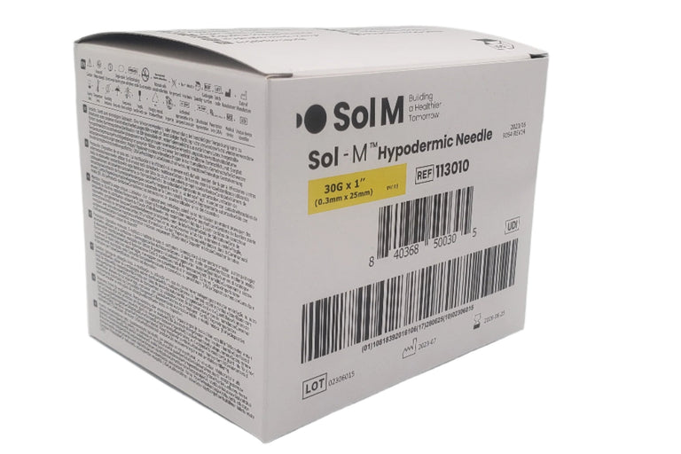 SOL-M Hypodermic Needle 30G x 1