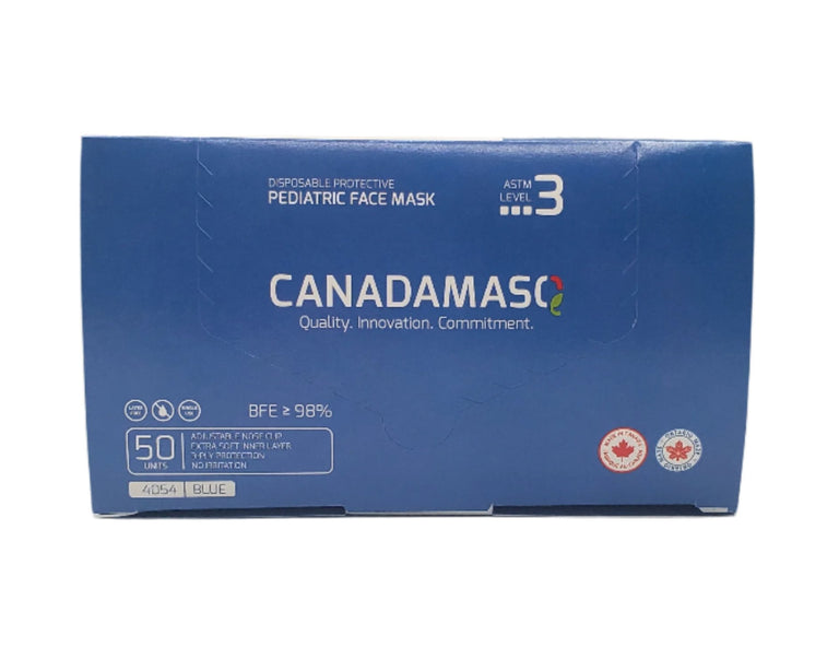 CANADAMASQ Level 3 Procedure Mask Blue, Pediatric