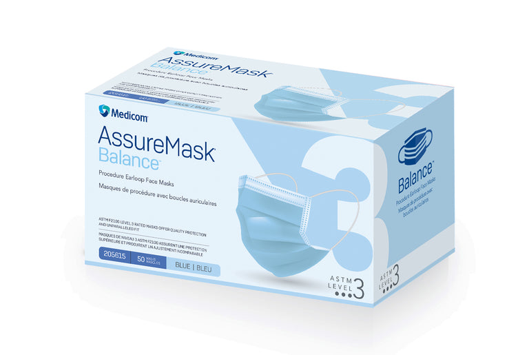 Medicom AssureMask Balance Level 3 Mask Blue
