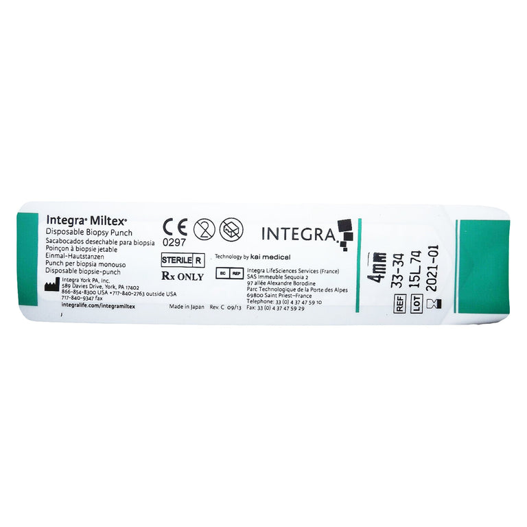 Integra Miltex Disposable Sterile Biopsy Punch 4mm