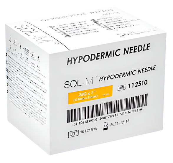 SOL-M Hypodermic Needle 25G x 1