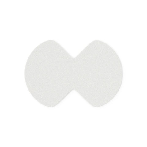 Mepilex heel dressing on white background