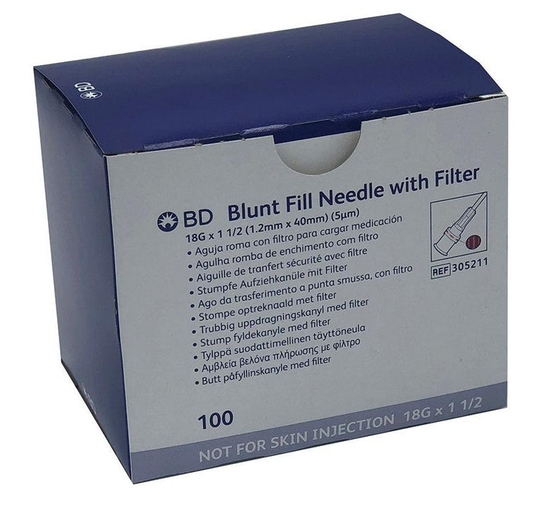 BD 305211 Nokor™ Blunt Filter Needle 18g x 1.5