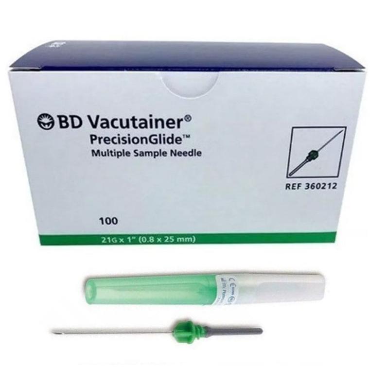 BD 360212 Vacutainer Multi-Sample Blood Collection Needle, 21G x 1