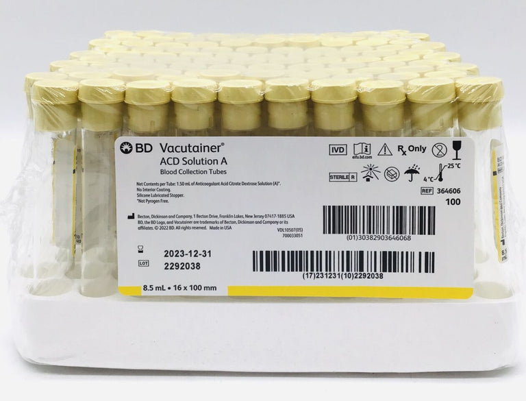 BD 364606 Vacutainer Whole Blood Collection Tube 8.5mil