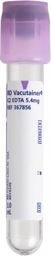 BD 367856 Vacutainer Plus Whole Blood Tube, K2EDTA 3ml