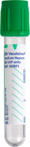 BD 367871 Vacutainer® Plus Plasma Tube, Sodium Heparin 4ml