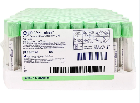 BD 367962 Vacutainer Plus PST Plasma Tube 4.5ml