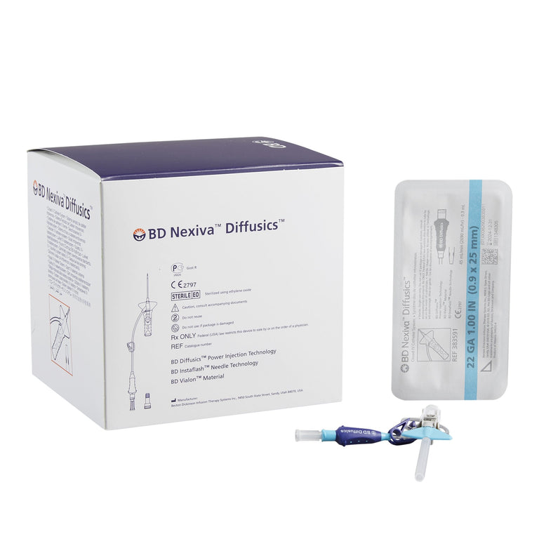 BD 383591 Nexiva Diffusics Closed IV Catheter System 22G x 1