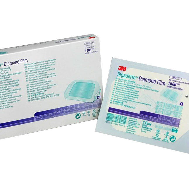 3M Tegaderm™ Diamond Pattern Film Dressing 1686 | 4