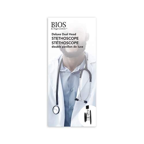 BIOS Deluxe Dual Head Medical Stethoscope, 29.5