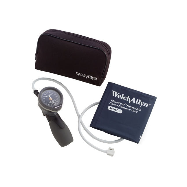 welch ds66 with one adult cuff and zipper case on white background
