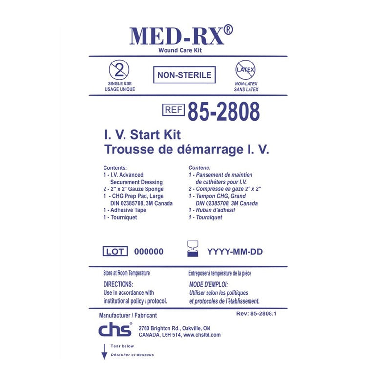 Med RX IV Start Kit 85-2808 Case of 100