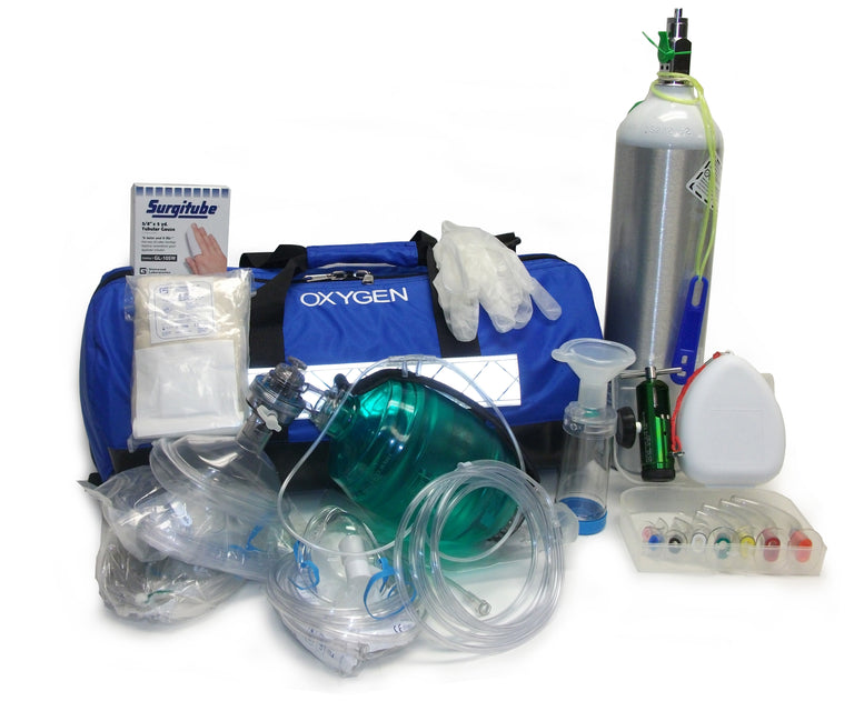 Emergency Oxygen First Responders Kit with D Cylinder