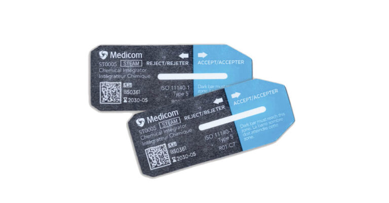 Medicom AssureCheck™ Type 5 Steam Chemical Integrators ST0005 | Box of 250