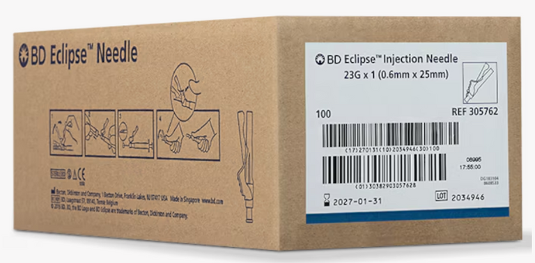 BD Eclipse™ Hypodermic Needle, 23G x 1