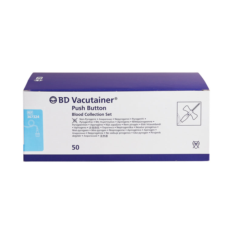 BD 367324 Vacutainer® Blood Collection Set, Push Button, 23G x 3/4