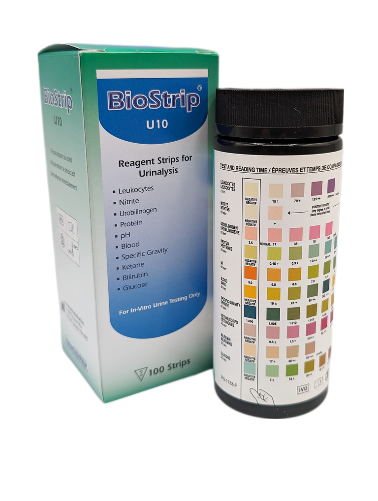 BioStrip Urinalysis 10 Parameter Test Strips