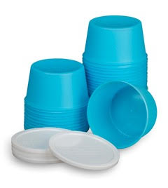 Alliance Denture Cups with Lids, Plastic, Disposable -Case of 250