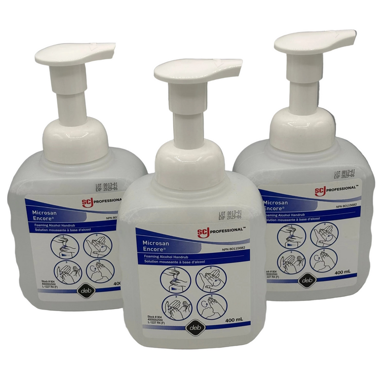 Microsan Encore® Hand Sanitizer, Foaming Alcohol, 400ml Pump Bottle