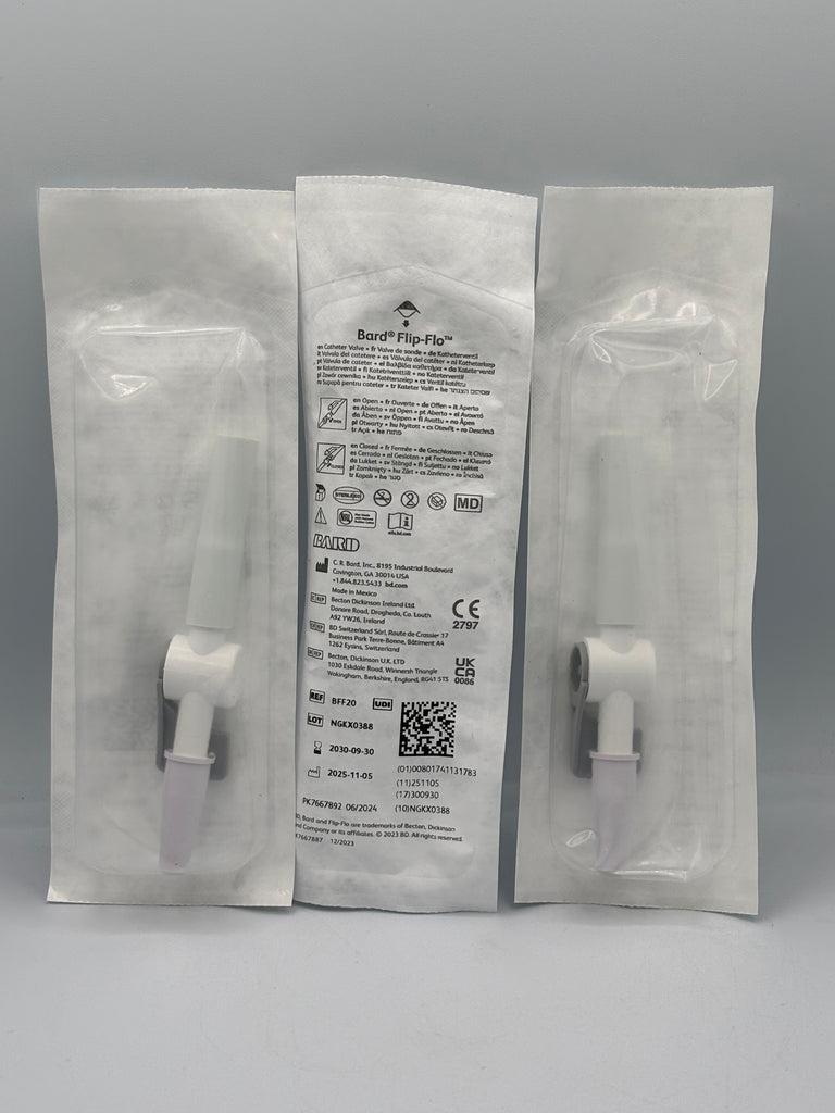 BD Bard BFF20 FLIP-FLO® Catheter Valve, 180° Lever Tap | Case of 20