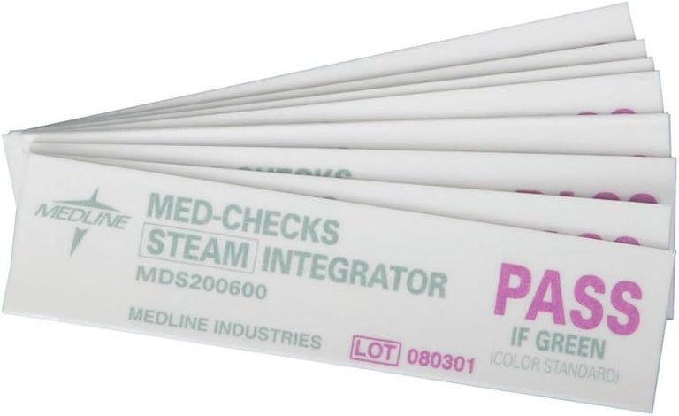 Class 5 Steam Integrator Strips | Medline Med-Checks MDS200600 | 250/Box