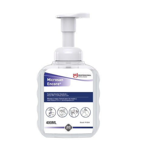 Microsan Encore® Hand Sanitizer, Foaming Alcohol, 400ml Pump Bottle