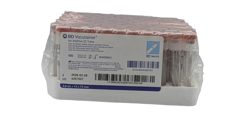 BD 366703 Vacutainer Discard Tube, Blood Collector 3ml