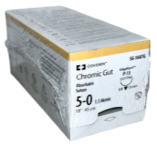 Covidien SG-5687G SUTURE 5.0 CHROMIC P-13 8IN UNDYED 12EA/BX