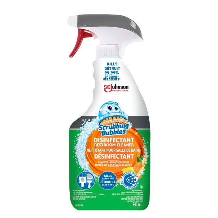 Scrubbing Bubbles® Disinfectant Restroom Cleaner, 946ml Case of 8