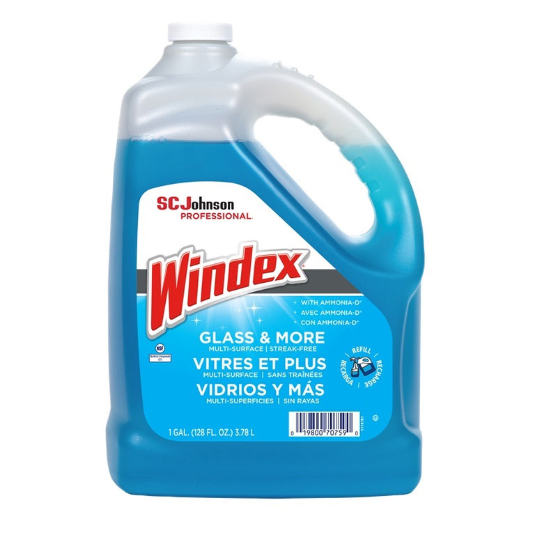 Windex® Glass & Multi-Surface Cleaner, Refill 3.78L Case of 4