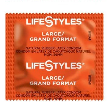 Lifestyles Latex Lubricated Condoms Large - Box of 144