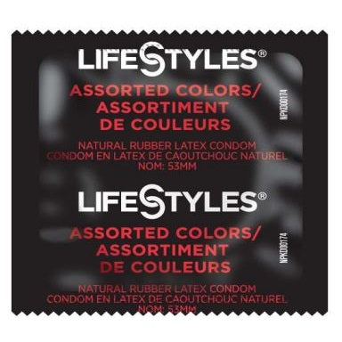 LifeStyles® Condoms, Assorted Colors - Box of 144