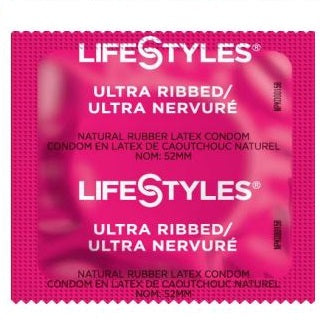 LifeStyles® Condoms, Ultra Ribbed - Box of 144