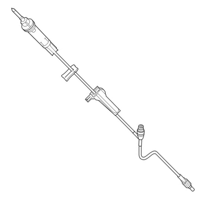baxter iv set with connector