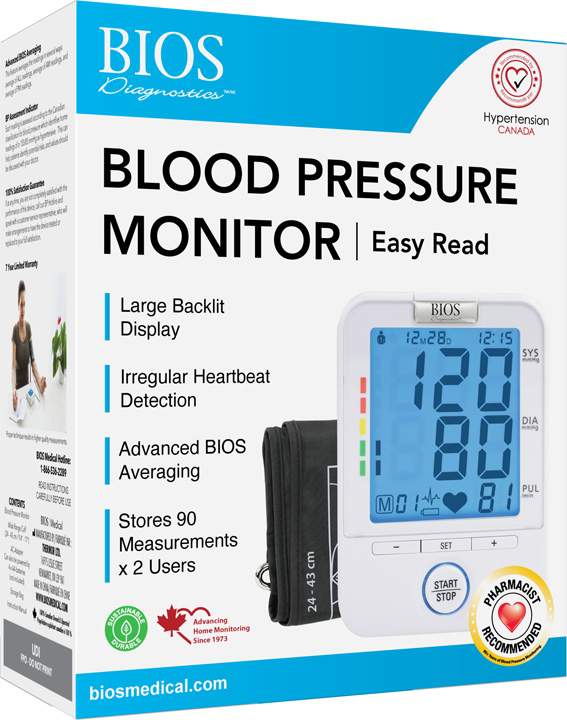 BIOS BD201 Easy Read Blood Pressure Monitor
