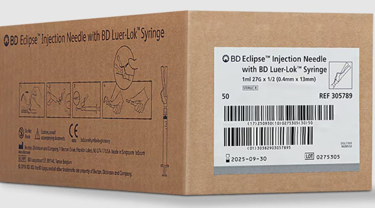 1ml BD Syringe Luer Lok with  27G x 1/2