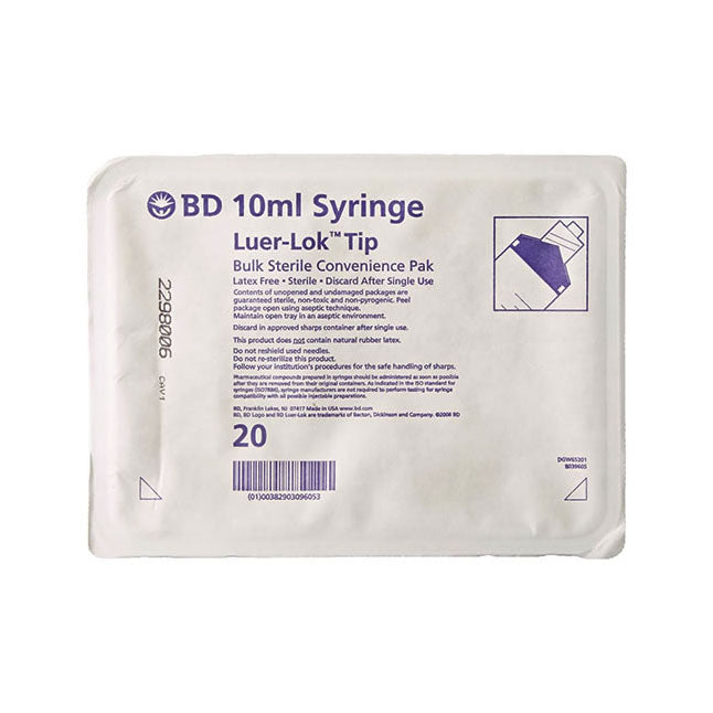 BD 305617 Syringe Convenience Tray, Luer-Lok™ Tip, 20ml - 12 Trays