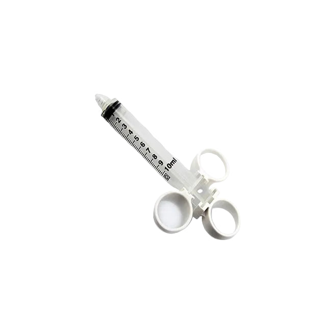 10ml control syringe bd on white background
